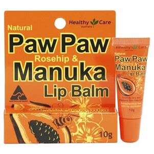 (PRE ORDER) Healthy Care Paw Paw Rosehip & Manuka Lip Balm 10g shelf life 2yrs